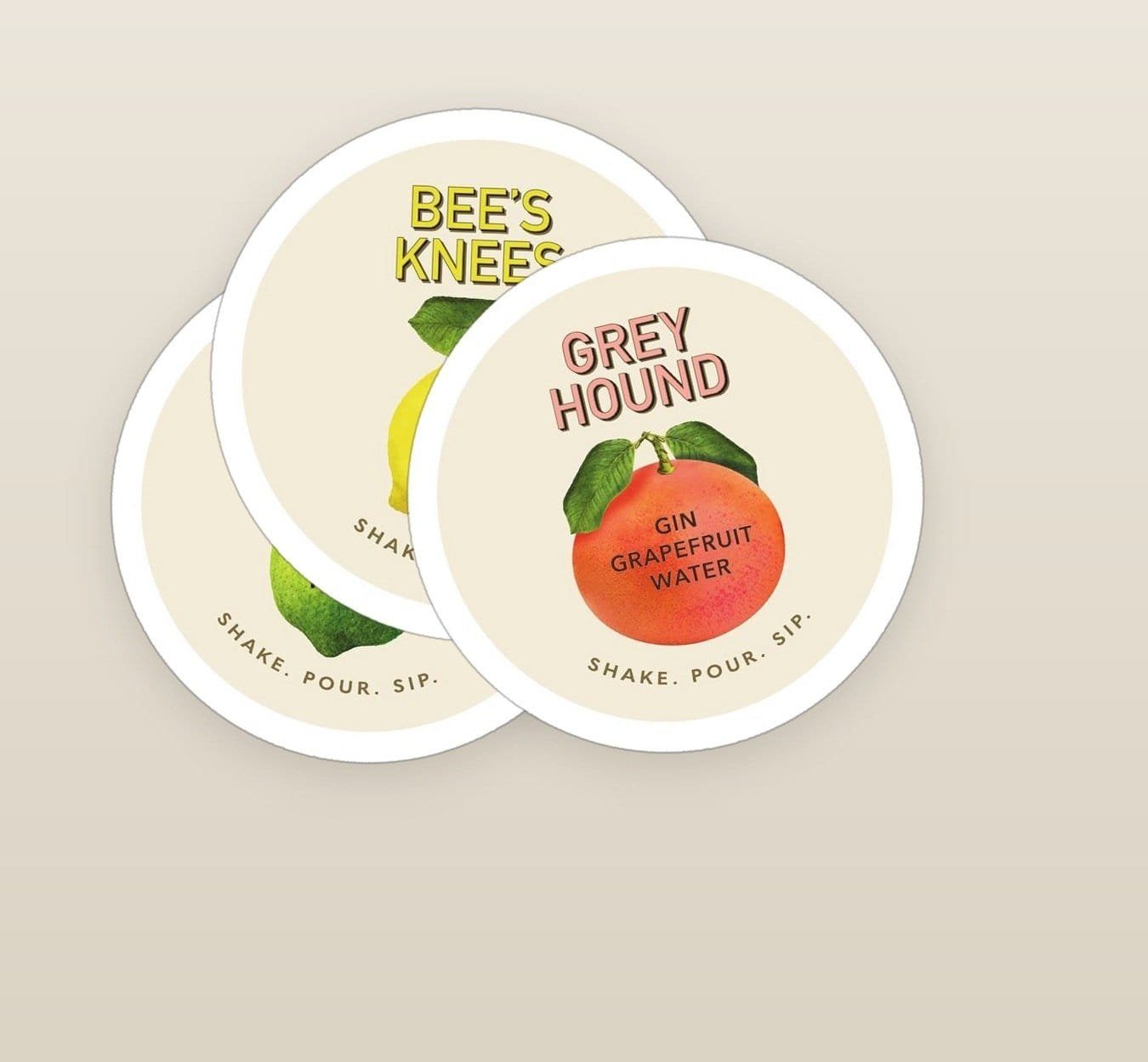 Rivergreen Bee's Knees and Greyhound coasters